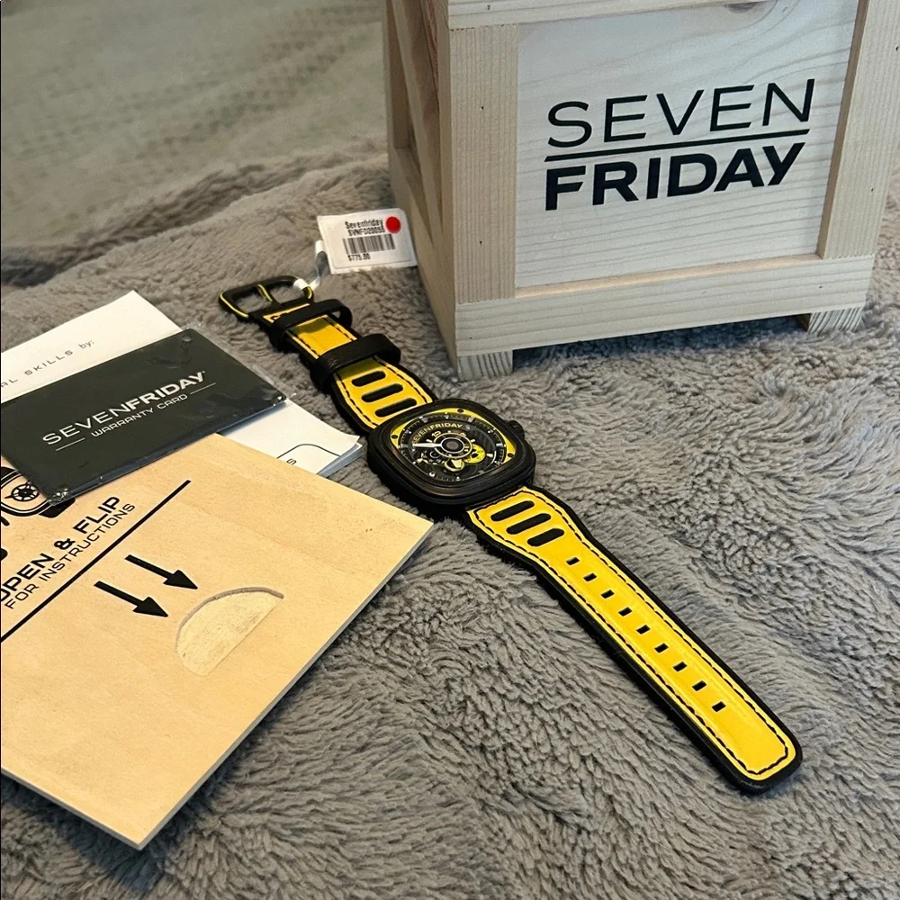 Sevenfriday Black and Yellow Watch